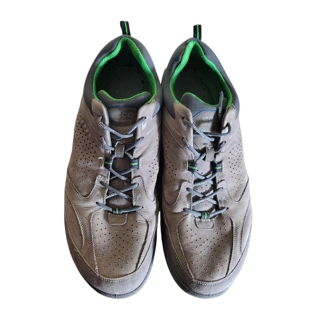 Ecco Biom Yak Leather Sneakers Men's Size 11.5 - 12 Brown Golf Outdoor Casual - Picture 2 of 10